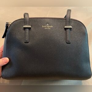 Kate Spade Cedar Street Elissa Tote in Black Saffiano Leather